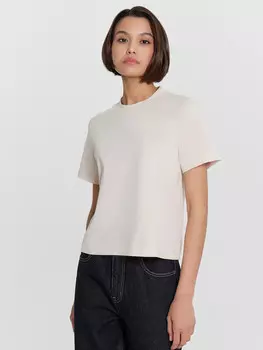 Футболка женская кремовая