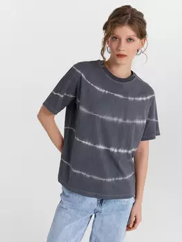 Футболка женская серая с обработкой фаст-дай