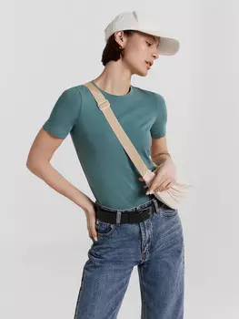 Футболка женская синяя