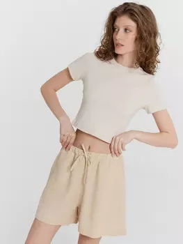 Футболка женская укороченная