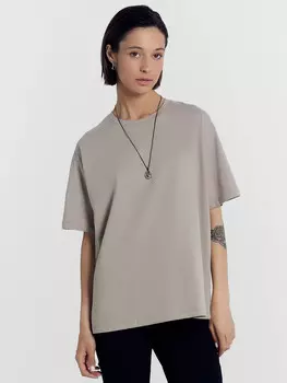 Футболка женская в коричневом цвете