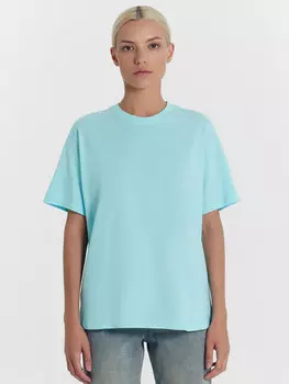 Футболка женская в светло-лазурном цвете