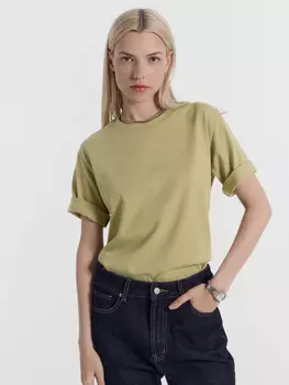 Футболка женская в зеленом цвете