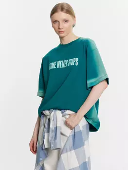 Футболка женская зеленая