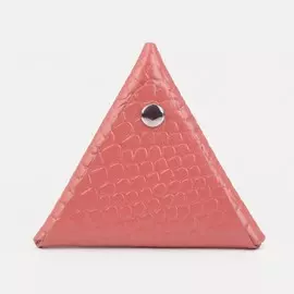 Футляр для монет/наушников на кнопке, цвет розовый