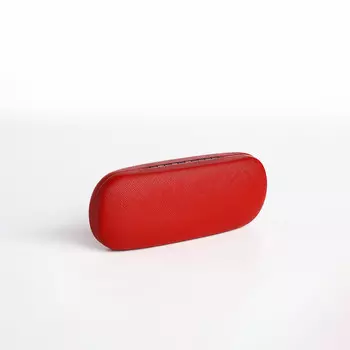 Футляр для очков хлопушке, длина 16 см, цвет красный