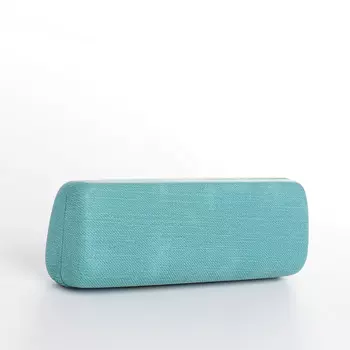Футляр для очков на хлопушке, длина 15 см, цвет бирюзовый