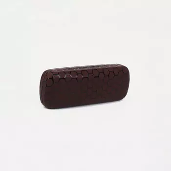 Футляр для очков на хлопушке, длина 15,5 см, цвет коричневый