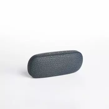 Футляр для очков на хлопушке, длина 16 см, цвет серый