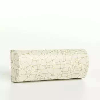 Футляр для очков на хлопушке, с принтом, размер 15.55.53 см, бежевый