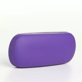 Футляр для очков на хлопушке, однотонный, размер 1663 см, фиолетовый