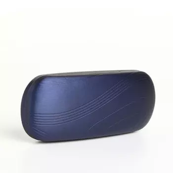 Футляр для очков на хлопушке, однотонный, размер 1663 см, синий