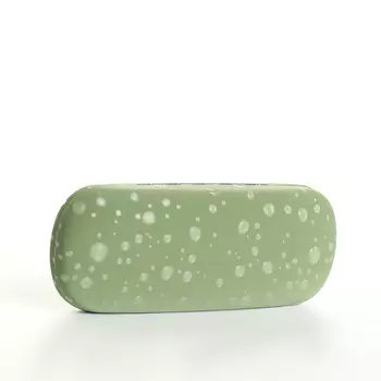 Футляр для очков на хлопушке, с принтом, размер 1663 см, зеленый