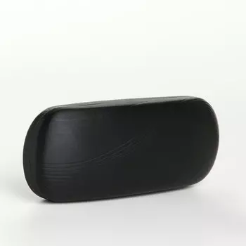 Футляр для очков на хлопушке, однотонный, размер 1663 см, черный