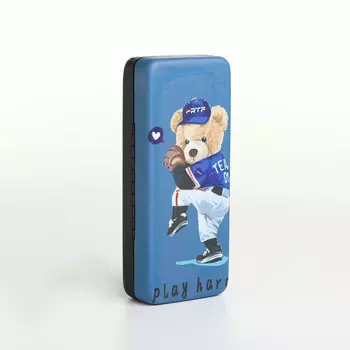 Футляр для очков на хлопушке, с принтом, размер 166.53.5 см, синий