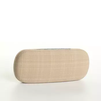 Футляр для очков на хлопушке, размер 1663 см, бежевый