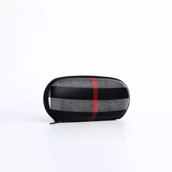 Футляр для очков на молнии, длина 17 см, цвет черный