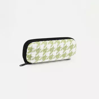 Футляр для очков на молнии, цвет зеленый