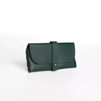 Футляр для очков на зацепке, цвет зеленый