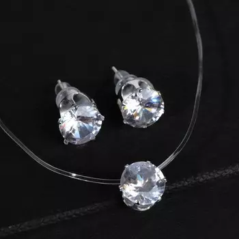 Гарнитур 2 предмета: кулон, серьги