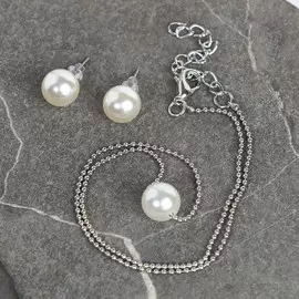 Гарнитур 2 предмета: кулон, серьги