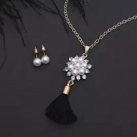 Гарнитур 2 предмета: серьги, кулон