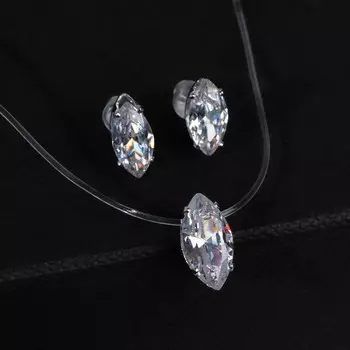 Гарнитур 2 предмета: кулон, серьги