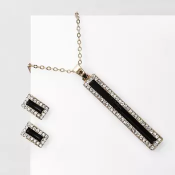 Гарнитур 2 предмета: кулон, серьги