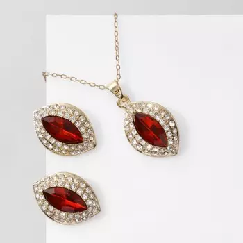 Гарнитур 2 предмета: кулон, серьги