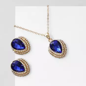 Гарнитур 2 предмета: серьги, кулон