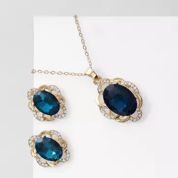 Гарнитур 2 предмета: кулон, серьги