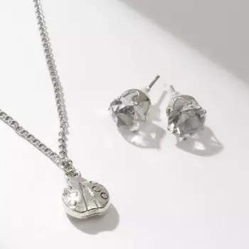 Гарнитур 2 предмета: кулон, серьги