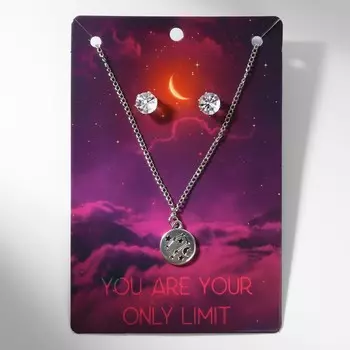 Гарнитур 2 предмета: кулон, серьги