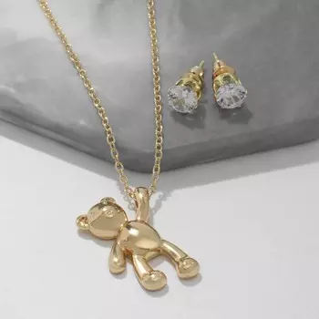 Гарнитур 2 предмета: кулон, серьги