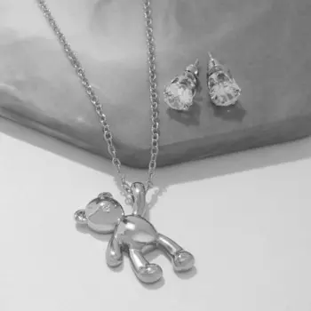 Гарнитур 2 предмета: кулон, серьги