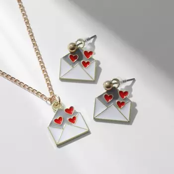 Гарнитура 2 предмета: серьги, кулон