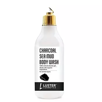 Гель для душа с древесным углем и грязью Мертвого моря Ластер |