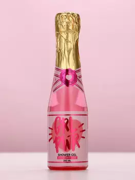 Гель для душа шампанское grl pwr, аромат малинового вина, 250 мл, чистое счастье