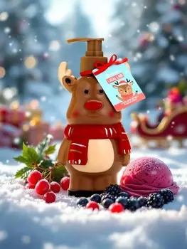 Гель для душа в формовом флаконе, 300 мл, ягодный сорбет, ural lab