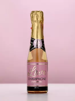 Гель для душа во флаконе шампанское love champagne, 250 мл, чистое счастье