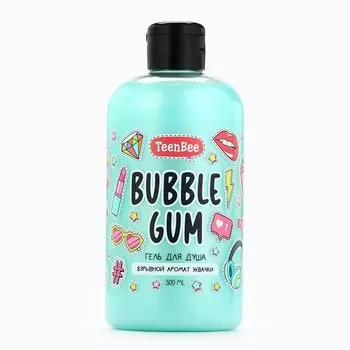 Гель для душа женский, 500 мл, аромат жвачки, teenbee