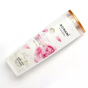 Гель для душа женский с пантенолом, 400 мл, аромат пиона и розы, bonami