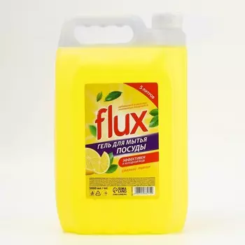Гель для мытья посуды flux