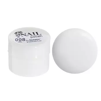 Гель-краска для ногтей трехфазный led/uv, 8мл, цвет 08 белый