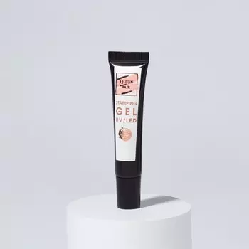 Гель-лак для стемпинга, трехфазный, 8 мл, led/uv, черный