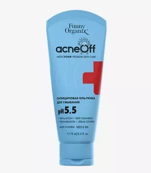 Гель-пенка очищающая салициловая для проблемной кожи лица 75мл