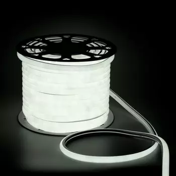 Гибкий неон luazon lighting 16 мм d-образный, ip65, 50 м, smd2835, 120 led/м, 220 в, свечение белое