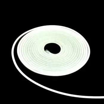 Гибкий неон luazon lighting 6 12 мм, ip65, 50 м, smd2835, 120 led/м, 12 в, свечение белое