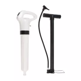 Вантуз пневматический zein, 3 насадки, датчик давления, ручной насос