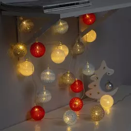 Гирлянда - нить, 5 м с насадками